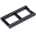 Winslow 2.54mm Pitch Vertical 28 Way, Through Hole Turned Pin Open Frame IC Dip Socket, 5A