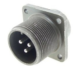 Amphenol, MS-E 3 Way MIL Spec Circular Connector Plug, Socket Contacts,Shell Size 16, Quick Coupling Threaded,