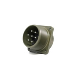 Amphenol, MS-E 4 Way MIL Spec Circular Connector Plug, Pin Contacts,Shell Size 18, Quick Coupling Threaded, MIL-DTL-5015