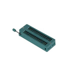 3M 2.54mm Pitch Vertical 28 Way, Through Hole Closed Frame ZIF IC Dip Socket, 1A