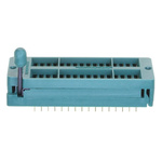 3M 2.54mm Pitch Vertical 32 Way, Through Hole Closed Frame ZIF IC Dip Socket, 1A