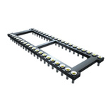 Samtec, ICO-308-SGT 2.54mm Pitch Vertical 8 Way, Through Hole IC Dip Socket, 1A