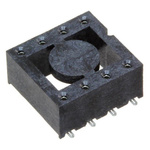 Samtec, ICF 2.54mm Pitch Straight 8 Way, SMT Turned Pin Open Frame ZIF IC Dip Socket