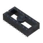 Samtec, ICF 2.54mm Pitch Straight 16 Way, SMT Turned Pin Open Frame ZIF IC Dip Socket