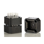 RS PRO 1.27mm Pitch 20 Way Through Hole PLCC IC Socket