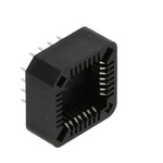 RS PRO 1.27mm Pitch 28 Way Through Hole PLCC IC Socket