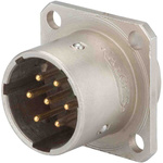 Jaeger 3 Way MIL Spec Circular Connector Plug, Pin Contacts, MIL-DTL-5015
