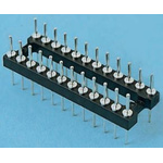 E-TEC 2.54mm Pitch 18 Way,Through Hole Mount IC Dip Header, Tin