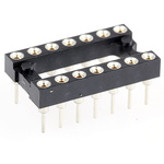 E-TEC 2.54mm Pitch Vertical 14 Way, Through Hole Turned Pin Open Frame IC Dip Socket