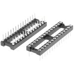 E-TEC 2.54mm Pitch Vertical 28 Way, Through Hole Turned Pin Open Frame IC Dip Socket