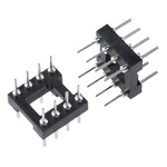 E-TEC 2.54mm Pitch 8 Way,Through Hole Mount IC Dip Header, Tin