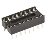 ASSMANN WSW 2.54mm Pitch Vertical 16 Way, Through Hole Stamped Pin Open Frame IC Dip Socket, 1A