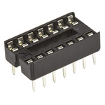 ASSMANN WSW 2.54mm Pitch Vertical 14 Way, Through Hole Stamped Pin Open Frame IC Dip Socket, 1A