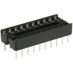 ASSMANN WSW 2.54mm Pitch Vertical 20 Way, Through Hole Stamped Pin Open Frame IC Dip Socket, 1A