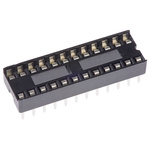 ASSMANN WSW 2.54mm Pitch Vertical 24 Way, Through Hole Stamped Pin Open Frame IC Dip Socket, 1A