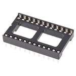 ASSMANN WSW 2.54mm Pitch Vertical 24 Way, Through Hole Stamped Pin Open Frame IC Dip Socket, 1A