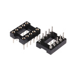ASSMANN WSW 2.54mm Pitch Vertical 10 Way, Through Hole Turned Pin Open Frame IC Dip Socket, 3A