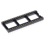 ASSMANN WSW 2.54mm Pitch Vertical 40 Way, Through Hole Turned Pin Open Frame IC Dip Socket, 3A