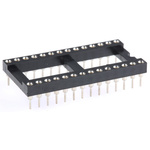 ASSMANN WSW 2.54mm Pitch Vertical 28 Way, Through Hole Turned Pin Open Frame IC Dip Socket, 3A