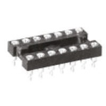 TE Connectivity 2.54mm Pitch Vertical 40 Way, SMT Turned Pin Open Frame IC Dip Socket, 3A