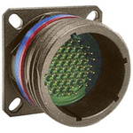 Souriau, Series III 13 Way Panel Mount MIL Spec Circular Connector Receptacle, Pin Contacts,Shell Size 11, Screw