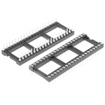 Preci-Dip 2.54mm Pitch Vertical 40 Way, Through Hole Turned Pin Open Frame IC Dip Socket, 1A