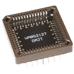 Winslow Straight Through Hole Mount 1.27 mm, 2.54 mm Pitch IC Socket Adapter, 44 Pin Female PLCC to 44 Pin Male PGA