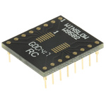 Winslow Straight Through Hole Mount 0.65 mm, 2.54 mm Pitch IC Socket Adapter, 16 Pin Female SOP to 16 Pin Male DIP