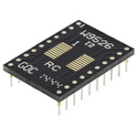 Winslow Straight Through Hole Mount 0.65 mm, 2.54 mm Pitch IC Socket Adapter, 20 Pin Female SOP to 20 Pin Male DIP