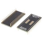 Winslow Straight Through Hole Mount 0.65 mm, 2.54 mm Pitch IC Socket Adapter, 28 Pin Female SOP to 28 Pin Male DIP