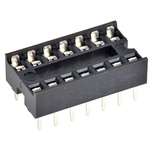 TE Connectivity, 1-2199298 2.54mm Pitch Straight 14 Way, Through Hole Standard Pin Ladder IC Dip Socket, 1A