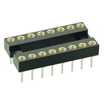 HARWIN, D2 2.54mm Pitch Vertical 40 Way, Through Hole Standard Pin Open Frame IC Dip Socket, 1A