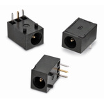 Wurth Elektronik, WR-DC Right Angle DC Socket Rated At 2.0A, 20.0 V, Panel Mount, length 6.3mm, Gold, Tin