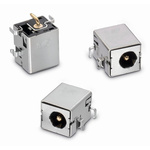 Wurth Elektronik, WR-DC Right Angle DC Socket Rated At 5.5A, 20.0 V, Panel Mount, length 10.0mm, Gold, Tin