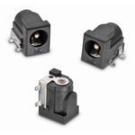 Wurth Elektronik, WR-DC Right Angle DC Socket Rated At 5.0A, 24.0 V, PCB Mount, length 9.0mm, Gold, Tin