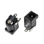 Wurth Elektronik, WR-DC Right Angle DC Socket Rated At 5.0A, 24.0 V, Panel Mount, length 9.0mm, Gold, Tin