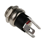 RS PRO DC Socket, Panel Mount, length 21.3mm, Gold, Nickel