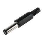 Lumberg, XNES/J DC Plug Rated At 1.0A, 12.0 V, Cable Mount, length 43.0mm, Nickel