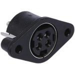 Kycon, KPJX DC Socket Rated At 7.5A, 48.0 V, Panel Mount, length 25.2mm, Tin