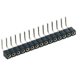 8 Way Preci-Dip Right Angle Through Hole 2mm SIL Socket, Solder, 3A 100 V ac, 150 V dc