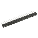3 Way Preci-Dip Straight Through Hole 2mm SIL Socket, Solder, 3A 100 V ac, 150 V dc