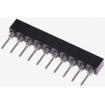 10 Way Preci-Dip Straight Through Hole 2mm SIL Socket, Solder, 3A 100 V ac, 150 V dc