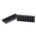 8 Way Preci-Dip Straight Through Hole 2.54mm SIL Socket, Solder, 3A 100 V ac, 150 V dc