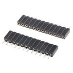12 Way Preci-Dip Straight Through Hole 2.54mm SIL Socket, Solder, 3A 100 V ac, 150 V dc