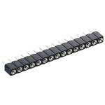 11 Way Preci-Dip Straight Through Hole 2.54mm SIL Socket, Solder, 3A 100 V ac, 150 V dc