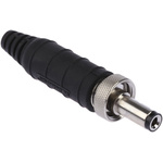 Switchcraft DC Plug Rated At 5.0A, Cable Mount, length 57mm, Nickel, IP68