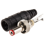 Switchcraft DC Plug, Cable Mount, length 57mm, Nickel