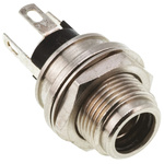 Switchcraft DC Socket Rated At 5.0A, 30.0 V, Panel Mount, length 26.3mm, Silver, IP68