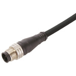 Brad, Micro-Change Series, Straight M12 to Unterminated Cable assembly, 5 Core 5m Cable