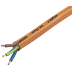 RS PRO 3 Core 0.75 mm² Mains Power Cable, Orange CPE Sheath 100m, 300/500 V, H05RR-F